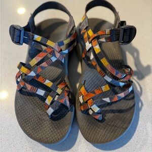 Women’s Chaco Z/Cloud X2 Sandals Puzzle Poppy Orange size 7